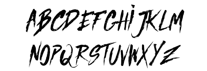 Jared Regular Font LOWERCASE