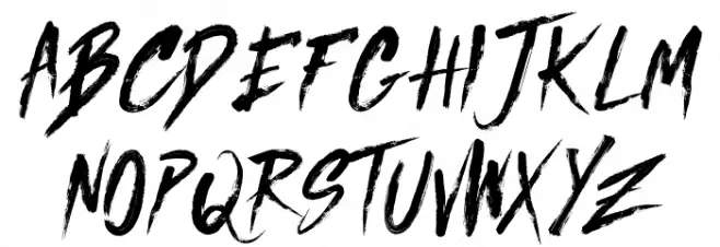 Jared Regular Font Litere mari