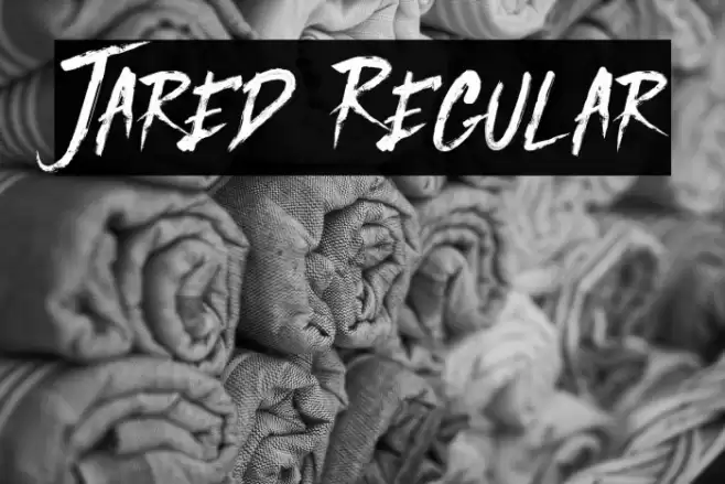 Jared Regular Font examples