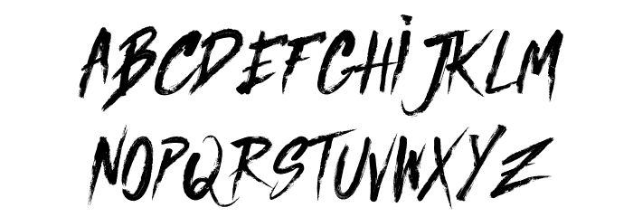 Jared Regular Font LOWERCASE