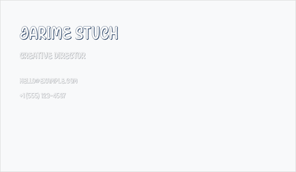 Jarime Stuch Business Card