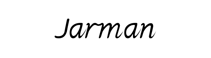 Jarman Font