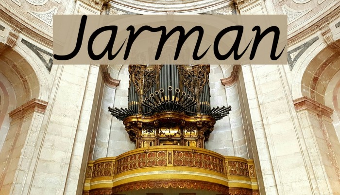 Jarman Font examples