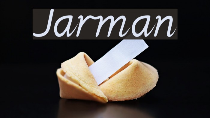 Jarman Font examples
