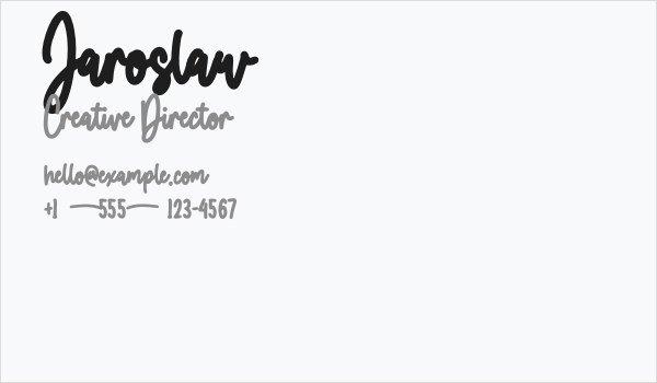 Jaroslaw Business Card
