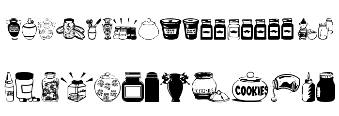 Jars Font LOWERCASE