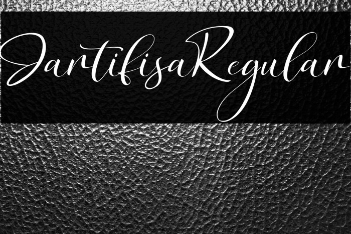 JartifisaRegular Example 3