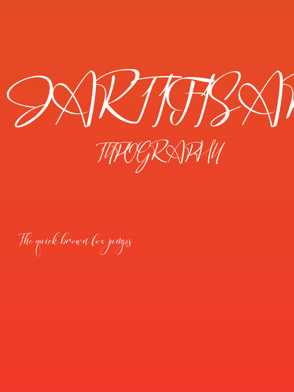 JartifisaRegular Poster