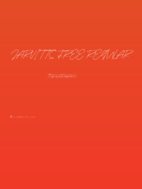 Jarvitts Free Regular Poster