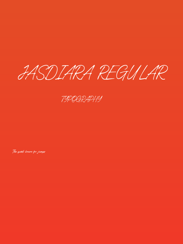 Jasdiara Regular Poster