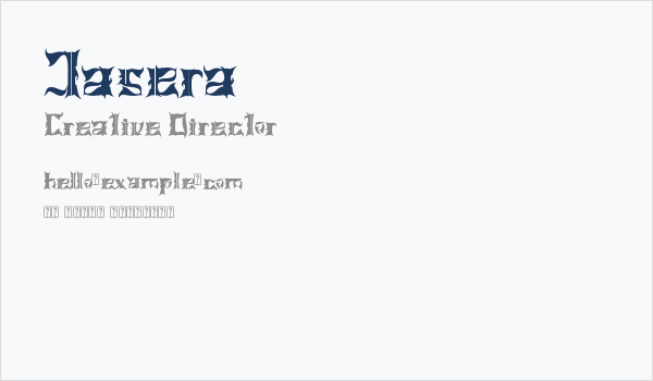 Jasera Business Card
