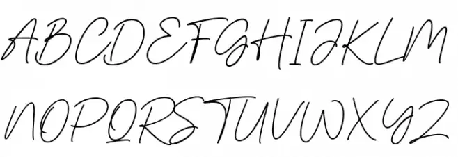 Jashel フォント 大文字
