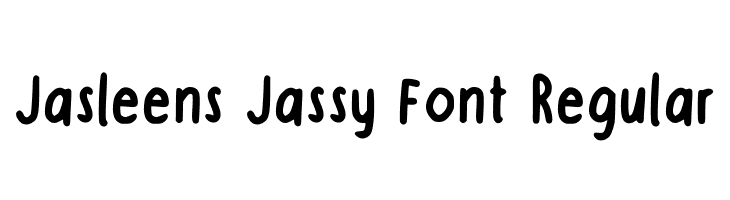 Jasleens Jassy Font Regular  Frei Schriftart Herunterladen