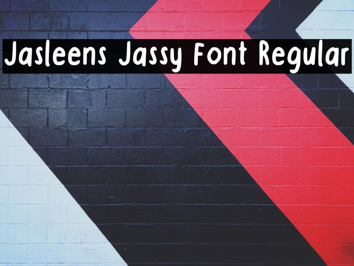 Jasleens Jassy Font Regular Example 3
