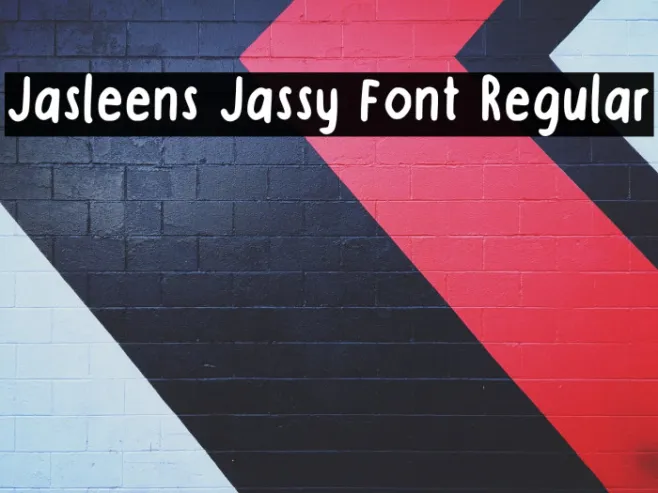 Jasleens Jassy Font Regular Example 3