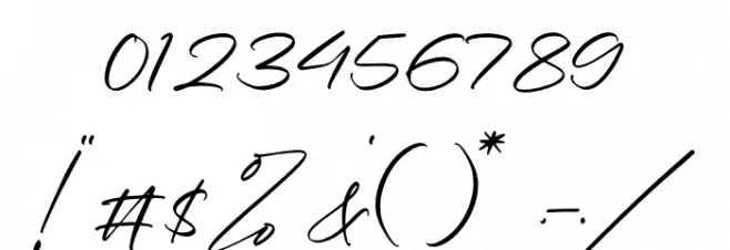 Jasmartha Rosebery Font OTHER CHARS