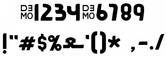 Jasmeen_demo Font OTHER CHARS