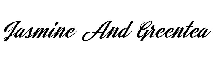 Jasmine And Greentea Font