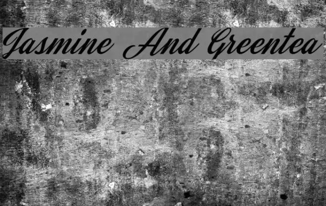 Jasmine And Greentea Font examples