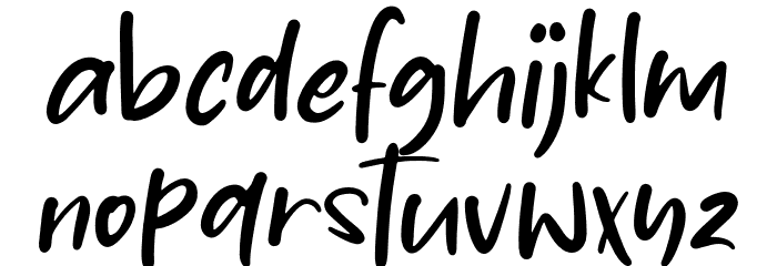 Jasmine Daily Font LOWERCASE