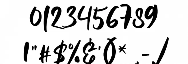 Jasmine FREE Font OTHER CHARS