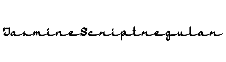 Jasmine Script regular  免费字体下载