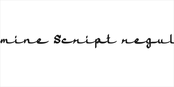 Jasmine Script regular Logo