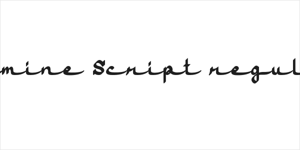 Jasmine Script regular Logo
