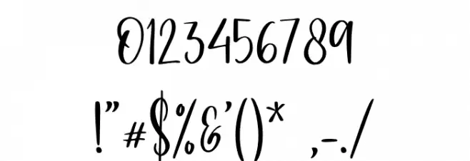 Jasmine Sheffield - Personal Us Font OTHER CHARS