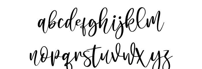 Jasmine Sheffield - Personal Us Schriftart Kleinbuchstaben