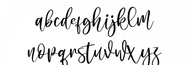 Jasmine Sheffield - Personal Us Font LOWERCASE