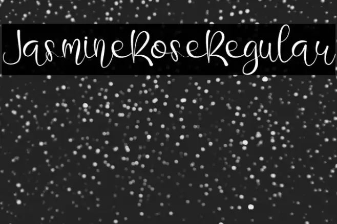 JasmineRoseRegular Font examples