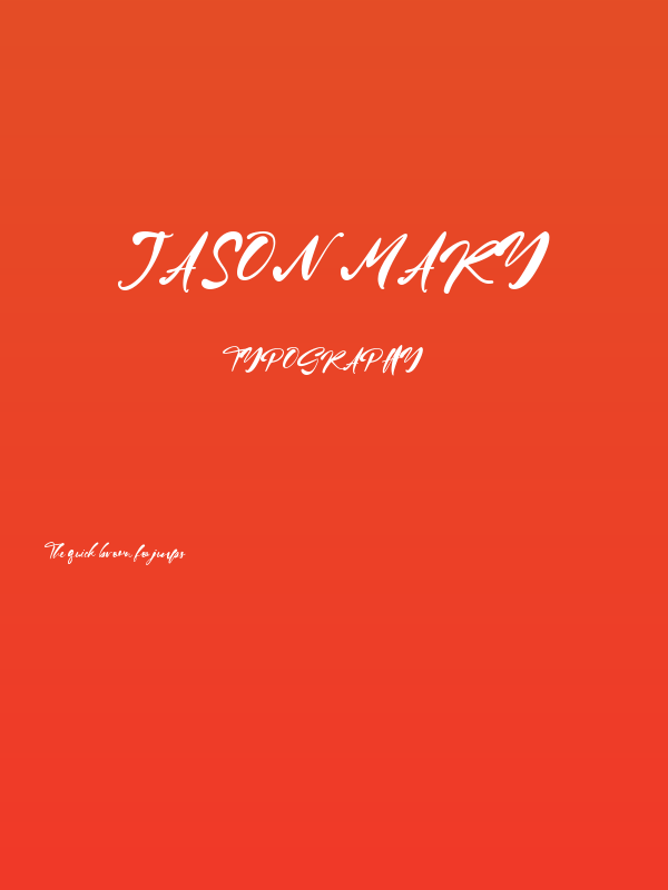 Jason Mary Poster