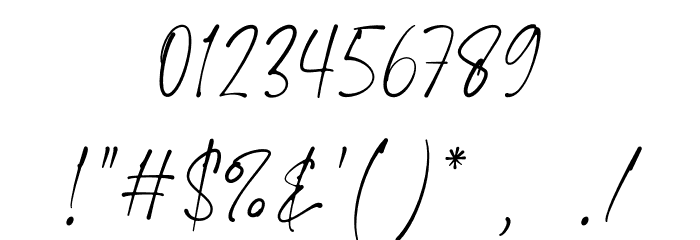 Jason Signature Font OTHER CHARS