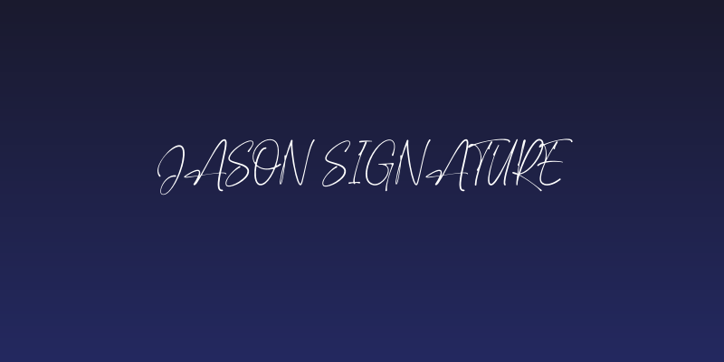 Jason Signature Social Header