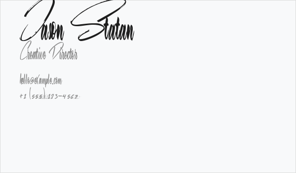 Jason Statan Business Card