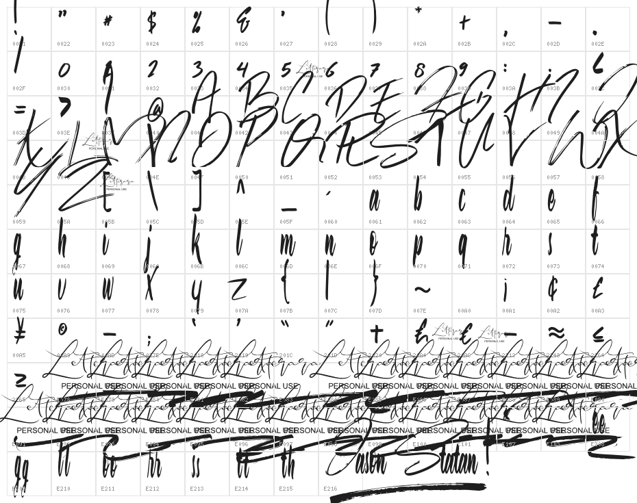 Jason Statan Character Map