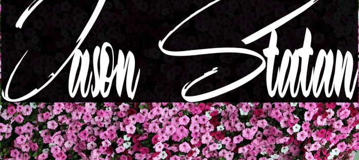 Jason Statan Font examples