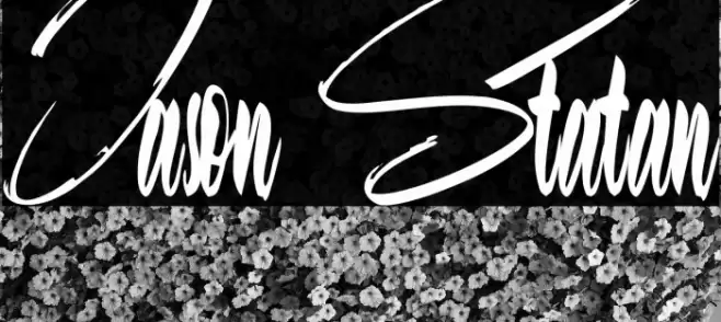 Jason Statan Font examples