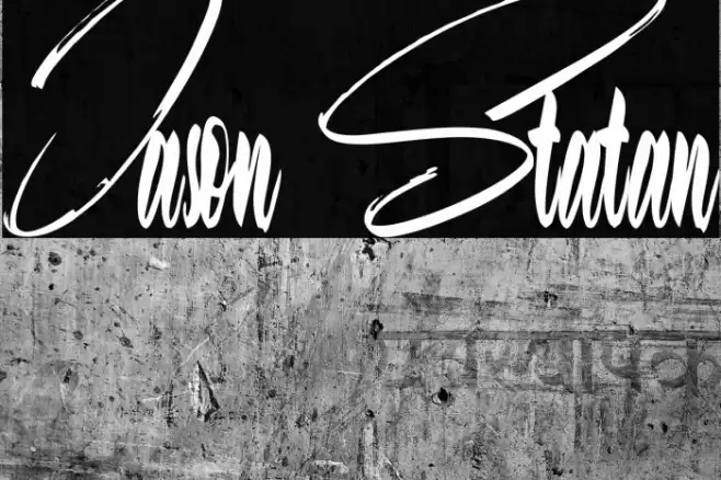 Jason Statan Font examples