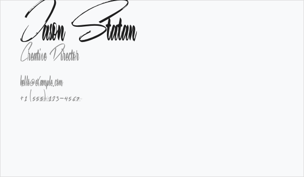 Jason Statan Business Card