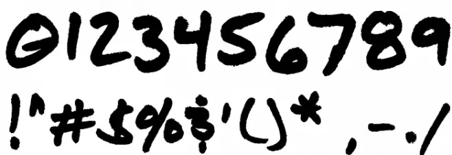 JasonSharpie Font OTHER CHARS