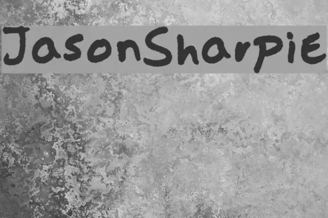 JasonSharpie Font examples