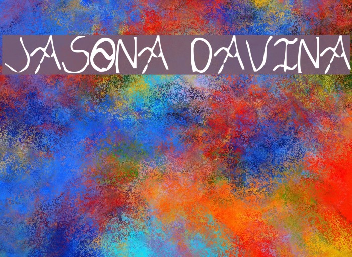 Jasona Davina Font examples
