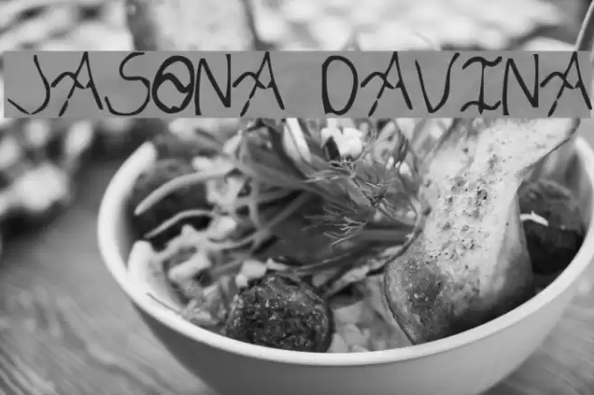 Jasona Davina Schriftart examples