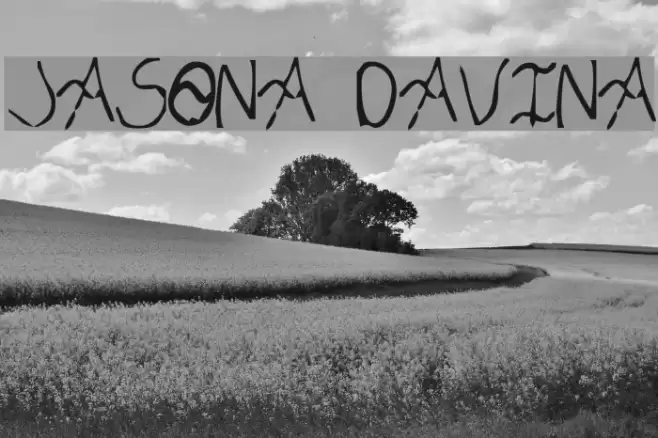 Jasona Davina Schriftart examples