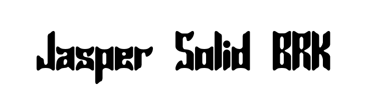 Jasper Solid BRK  font caratteri gratis