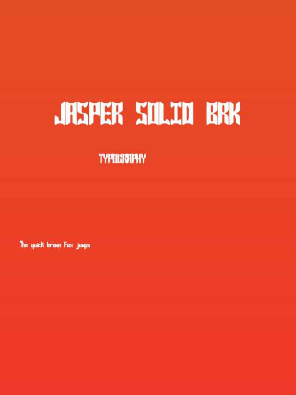 Jasper Solid BRK Poster