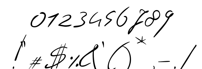 Jaspers Handwriting Regular Font OTHER CHARS