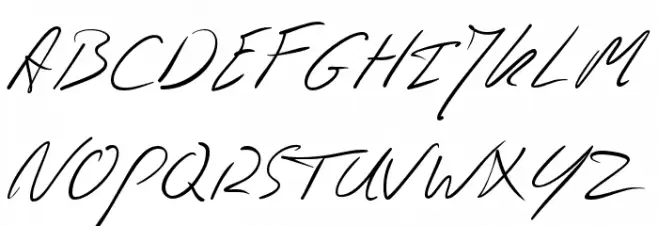 Jaspers Handwriting Regular 字体 大写